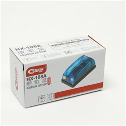 Компрессор для аквариума Sea Star HX-108A прозрачный, 3 л/мин, 2.5 Вт