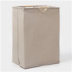 Корзина для белья Доляна «Квадраты», 40×26×50 см