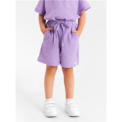Шорты из муслина для девочек KAFTAN, рост 98 см, лиловые