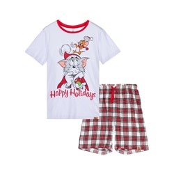 Комплект для девочек: фуфайка трикотажная (футболка), шорты текстильные