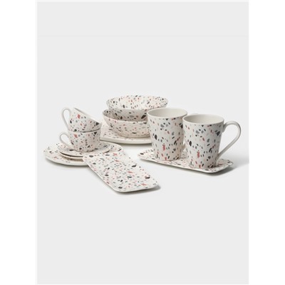 Набор кружек Magistro Terazzo, 350 мл, 2 шт., фарфор, белый