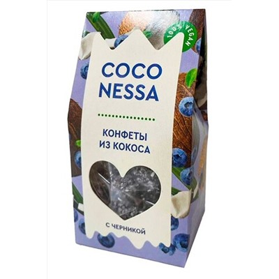 Конфеты кокосовые "Черника" Coconessa 90г ЭКОПРОДУКТЫ, 1190831