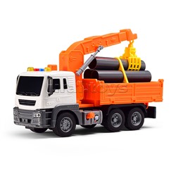 Машина "СтройЭнергия" 1:16 (свет, звук) в коробке (цвет оранжевый)