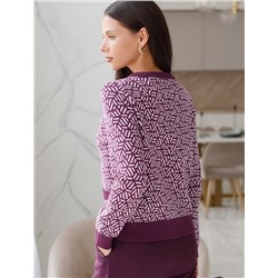 Жакет жаккардовой вязки с кашемиром