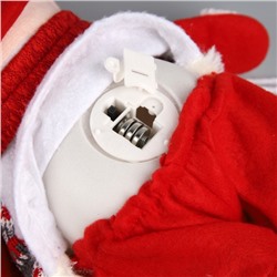 Светодиодная фигура «Снеговик» 13×30×8 см, текстиль, батарейки LR1130×3 (в комплекте), свечение тёплое белое