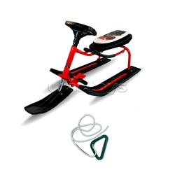 Игрушка Снегокат детский 208 "Auto Car" с высокой рамой и со спинкой (MotoRed)