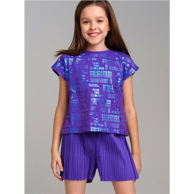 Фуфайка трикотажная для девочек (футболка)