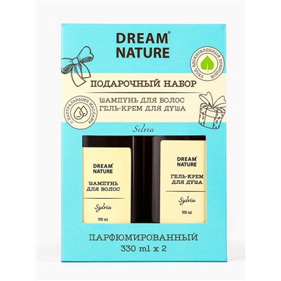 Подарочный набор женский DREAM NATURE Silvia, шампунь и крем-гель для душа по 330 мл