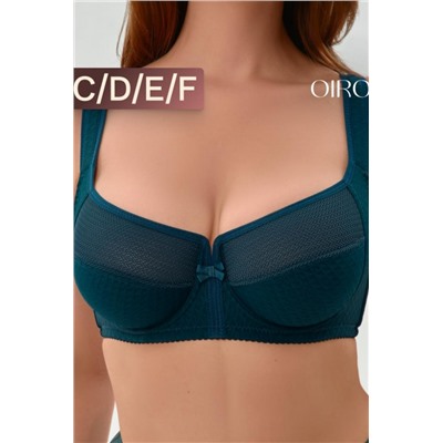 Бюстгальтер 2816 мягкая чаша с сеточкой (Изумрудный)