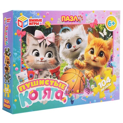 Пазлы 104 "Пушистые котята"
