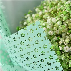 Фетр ламинированный с перфорацией «Цветочки», сиреневый, 57 см × 5 м