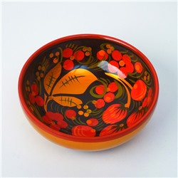 Розетка дерево хохлома, 10×4 см