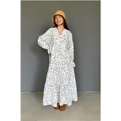 Платье женское  BRIDE089/01/Белый, черный