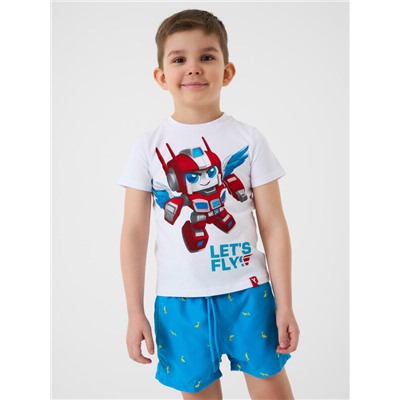 Шорты текстильные плавательные для мальчиков, средней длины