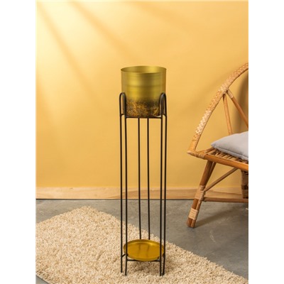 Кашпо на подставке «Хани», 18×18×91.5 см, железо