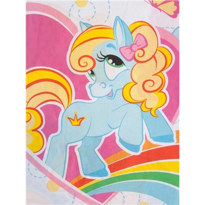 Постельное бельё 1.5-спальное «Этель. Радужные пони», бязь
