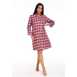 Халат фланель "Модница клетка"