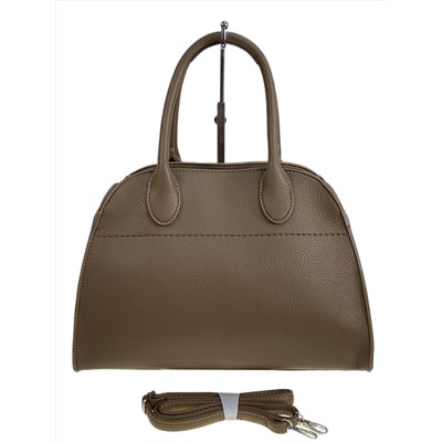 Женская сумка из натуральной кожи, цвет  хаки