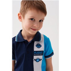 Джемпер трикотажный с воротником поло для мальчиков PLAYTODAY, 1239634
