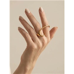 Стильное кольцо на два пальца