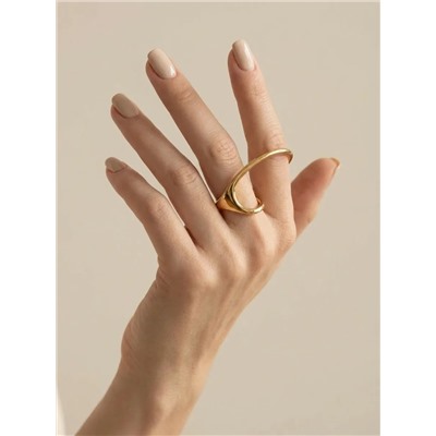 Стильное кольцо на два пальца