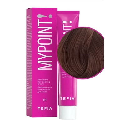 TEFIA Mypoint 7.85 Перманентная крем-краска для волос / Блондин коричнево-красный, 60 мл KRISTALLER, 1114495