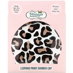 The Vintage Cosmetic Co., Shower Cap, Leopard Print, 1 Count