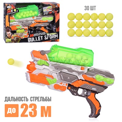 Бластер "Bullet storm" с шариками, в коробке