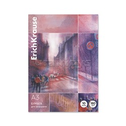 Бумага для акварели в картонной папке City Jazz, А3, 10 листов