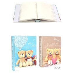 Фотоальбом 100 фото 15х21 Мишка / 9295 /уп 36/ (Голубой)