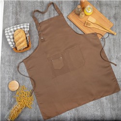 Фартук Этель «Стиль», цвет коричневый, 70×80 см, 80% п/э, 20% хлопок