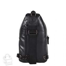Рюкзак мужской кожаный 3014-1TR black Tough Ruder
