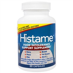 Naturally Vitamins, Histame, пищевая добавка для поддержки при непереносимости пищевых продуктов, 30 капсул