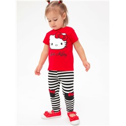 Комплект детский трикотажный для девочек: фуфайка (футболка), брюки (легинсы)