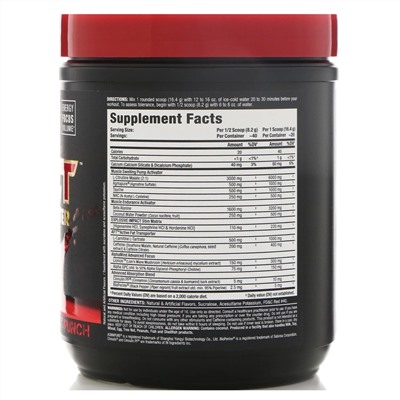 ALLMAX Nutrition, Impact Igniter Pre-Workout, Fruit Punch, 11.6 oz (328 g)