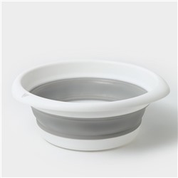 Таз складной «Флекс», 5.5 л, 32.5×33×4.5 см, смоки