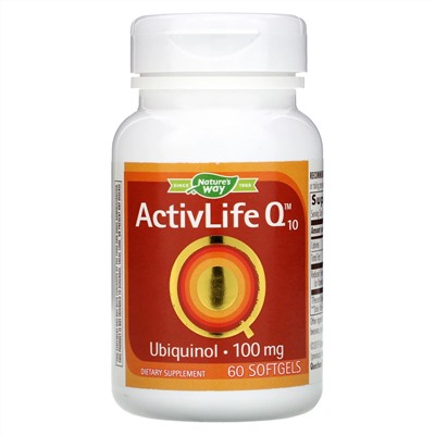 Nature's Way, ActivLife Коэнзим Q10, 100 мг, 60 капсул
