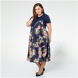 Платье, трикотаж, синий