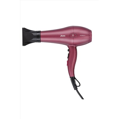 Dewal Профессиональный фен для волос / Blues Wine 03-8088, ионизация, бордовый, 2600 Вт KRISTALLER, 1193476