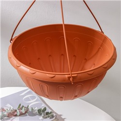 Кашпо для цветов подвесное «Джулия», 8 л, коричневое