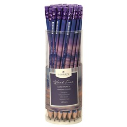 Карандаш пластиковый "Облака" трехгранный с ластиком НВ LXLPWF-HC1 LOREX