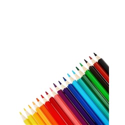 Цветные карандаши 18 цветов ZOO, пластиковые, шестигранные