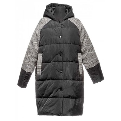398905/03-01 черн/сер Пуховик женский (XS-L)/5