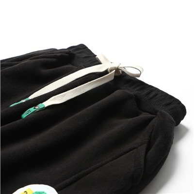 Брюки с начёсом для мальчика, рост 80-86 см, чёрные