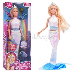 Кукла София, 29 см, Русалка (руки и ноги сгиб., аксесс.) в коробке