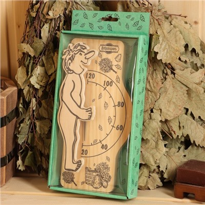 Термометр для бани и сауны «Банщик» 25.5×12.5 см, деревянный, «Добропаровъ»