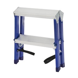 Стремянка ТУНДРА, комбинированная, двухсторонняя, 2 ступени, 440 мм