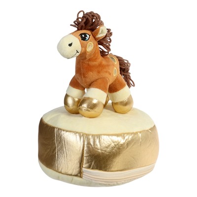 Мягкая игрушка - конфетница «Веселая лошадка», 21 см