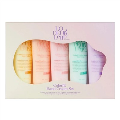 LODEURLETTE Набор увлажняющих кремов для рук / In England Colorfit Hand Cream Set, 50 мл x 5 24058