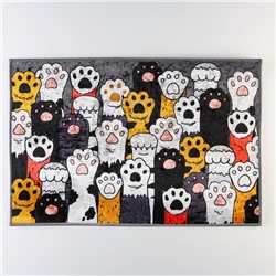 Коврик придверный «Лапки», 40×60 см